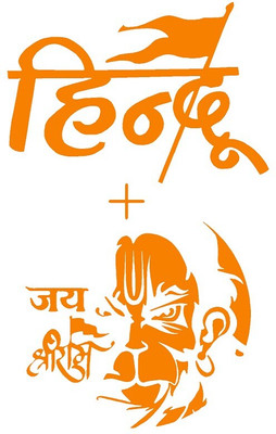 AarnaDecals Sticker & Decal for Car & Bike(Orange)