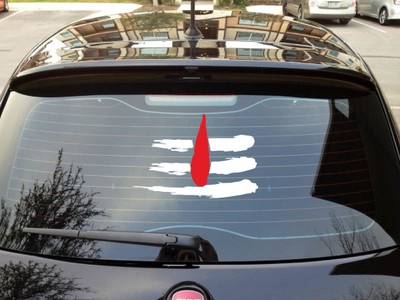 PEACOCKRIDE Sticker & Decal for Car(White)