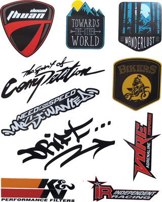 S2S Kulture Sticker & Decal for Car & Bike(Multicolor)