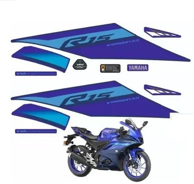 DECAL ARTISTRY Sticker & Decal for Bike(Red, Grey)