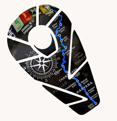 Mr Civic Sticker & Decal for Bike(Multicolor)