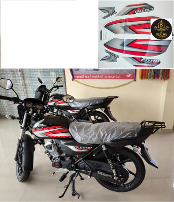 DECAL ARTISTRY Sticker & Decal for Bike(Red)