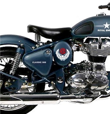 indnone® Sticker & Decal for Bike(White, Red)