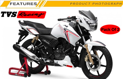 hard goat Sticker & Decal for Car & Bike(Black, Red)