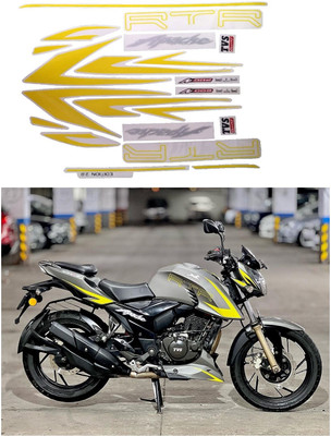 DECAL ARTISTRY Sticker & Decal for Bike(Yellow)