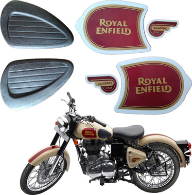 RideStick Sticker & Decal for Bike(Maroon, Black)