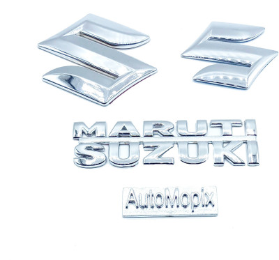 Automopix Emblem for Car(Silver)