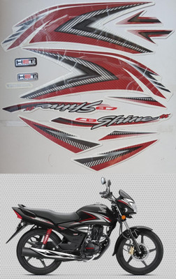 SHINEPRO Sticker & Decal for Bike(Red, Multicolor)