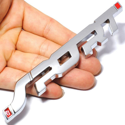 silkyfit Emblem for Car & Bike(Silver)