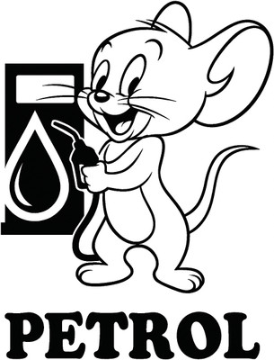 WHITE PANDA Sticker & Decal for Car(Black)
