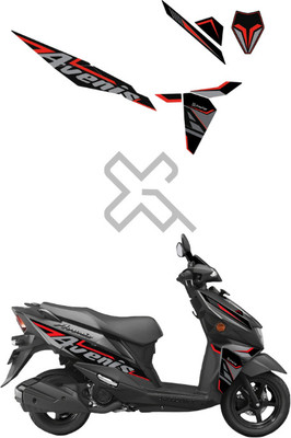 Grayfixx Sticker & Decal for Bike(Black)