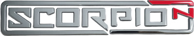 Uniqon Emblem for Car(Silver, Red)