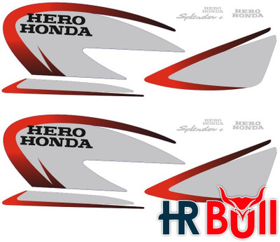 HRBull Sticker & Decal for Bike(Multicolor)