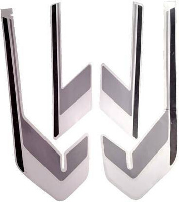 DECAL ARTISTRY Sticker & Decal for Bike(Multicolor, Grey, White, Black)