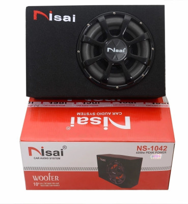 NISAI NS-1042 10 Inch Sub woofer Active Bass Tube Subwoofer Speaker Music System 10 Inch 4200 watt , Active Bass Tube Speaker/ Subwoofer(Powered , RMS Power: 335 W)