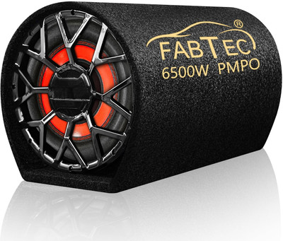FABTEC Active Car 12 Inch Plug and Play (Built-In Amplifier) Bass Tube Subwoofer(Powered , RMS Power: 400 W)