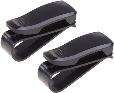Augen Sunglass Holder for Car Visor, Holder Clip Hanger, Eyeglass Mount (Pack of 3) Black Car Sunglass Clip Holder