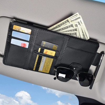 Ezliving EZ-0042 Black Car Sunglass Clip Holder