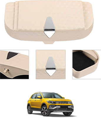 CCMM Beige Sunglass Protective Holder For Car Dashboard Universal 260 White Car Sunglass Clip Holder
