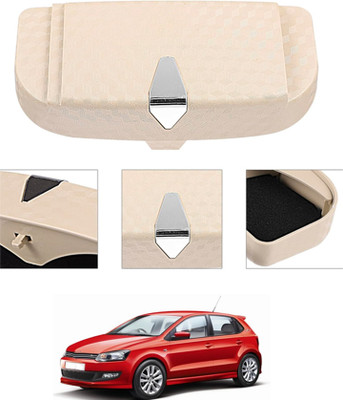 RKPSP Beige Sunglass Holder Car High Quality/Easy To Install Attach With Sun Visor-168 Brown Car Sunglass Clip Holder