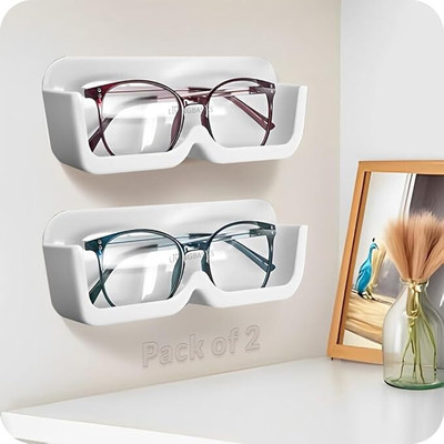 Eco sip SUNGLASSES STAND White Car Sunglass Clip Holder