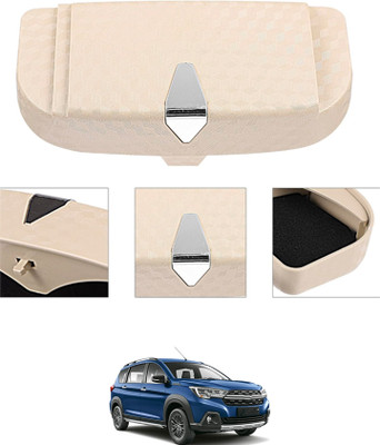 RKPSP Beige Sunglass Holder Car High Quality/Easy To Install Attach With Sun Visor-264 Brown Car Sunglass Clip Holder