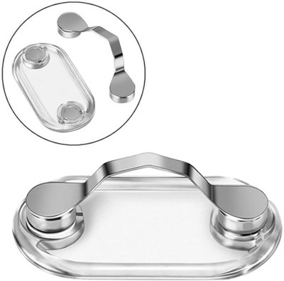 Auxmir Magnetic Eyeglasses Holder - Magnet Clip Badge Holder White Car Sunglass Clip Holder