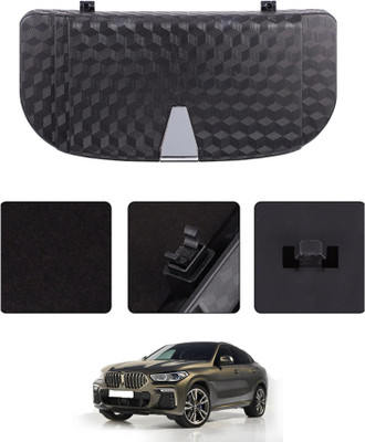 MATIES Car Multi-Use Black Sunglass Case With Interior Storage To Card Organizer 260 Black Car Sunglass Clip Holder