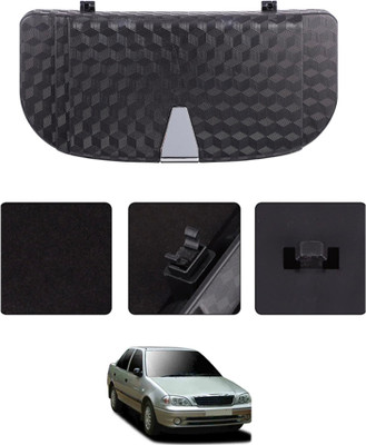 MSNP Multi-Used Car Sunglass Case With Interior Storage To Card Organizer 81 Black Car Sunglass Clip Holder
