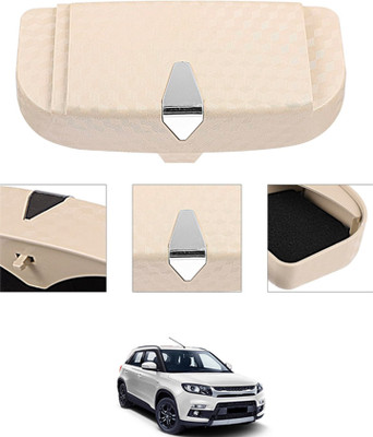 CCMM Beige Sunglass Protective Holder For Car Dashboard Universal 300 White Car Sunglass Clip Holder