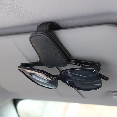 HSR Car Accessories Sunglasses Goggles Holder for Car Sun Visor Black Car Sunglass Clip Holder