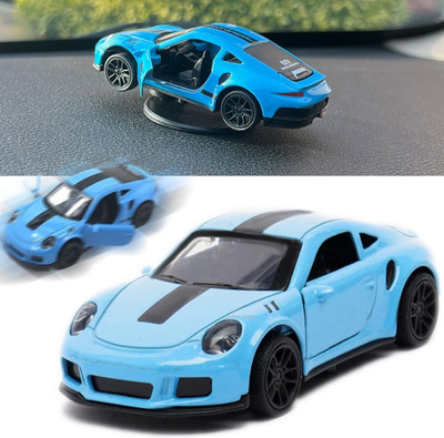 AUTO MT Blue, Dashboard Drifting Car Spinning Alloy Dynamic Mini Adhesive-Ornament. Spring Leaf(Car)