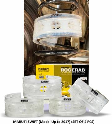 Roger Rogerab For MARUTI SWIFT (UPTO 2017) (BOTH- 4PCS) Coil Spring Buffer Kit Car Suspension Kit