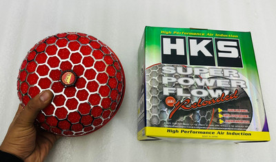 AUTO MT Red, Mushroom Filter 3Inch 76mm InIet, Oil-Free Hight Flow Air Intake Air Filter Universal Fuel Filter(Heavy Duty Fuel Filters)