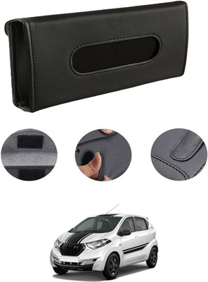 MATIES Rectangle Shape Fancy Design Tissue Dispencer For Car-216 Vehicle Tissue Dispenser(Black)