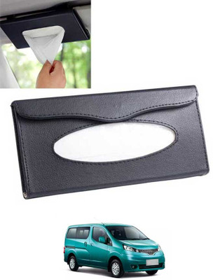 MATIES Multiuse Tissue Box With Waterproof For Car,Home,Office,Washroom,Kitchen Etc 85 Vehicle Tissue Dispenser(Black)