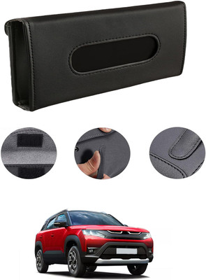MATIES Rectangle Shape Fancy Design Tissue Dispencer For Car-40 Vehicle Tissue Dispenser(Black)