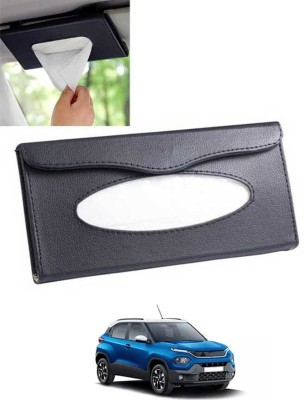 MATIES Multiuse Tissue Box With Waterproof For Car,Home,Office,Washroom,Kitchen Etc 173 Vehicle Tissue Dispenser(Black)