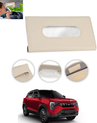 MATIES New Excellent Bright Color Beige Rectangle Shape Tissue Box For-324 Vehicle Tissue Dispenser(Beige)