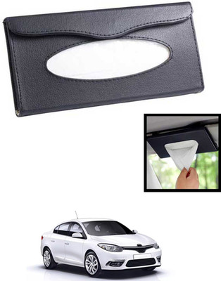 MATIES Universal Lightweight/Waterproof Leatherite Rectangle Black Tissue For Car-107 Vehicle Tissue Dispenser(Black)