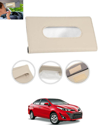 MATIES New Excellent Bright Color Beige Rectangle Shape Tissue Box For-326 Vehicle Tissue Dispenser(Beige)