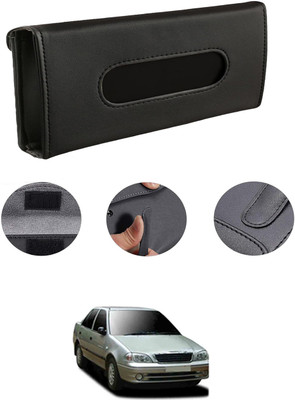 MATIES Rectangle Shape Fancy Design Tissue Dispencer For Car-96 Vehicle Tissue Dispenser(Black)