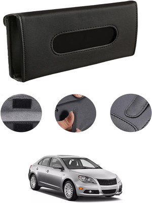 MATIES Rectangle Shape Fancy Design Tissue Dispencer For Car-163 Vehicle Tissue Dispenser(Black)