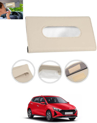 MATIES New Excellent Bright Color Beige Rectangle Shape Tissue Box For-145 Vehicle Tissue Dispenser(Beige)