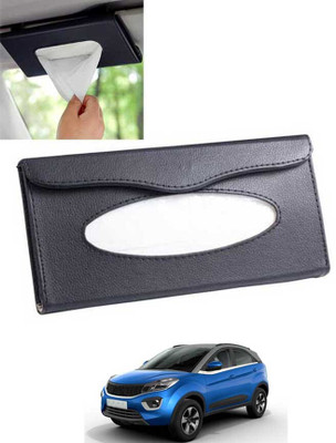 MATIES Multiuse Tissue Box With Waterproof For Car,Home,Office,Washroom,Kitchen Etc 159 Vehicle Tissue Dispenser(Black)