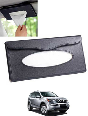 AYW Black Car Tissue Holder Rectangle Leatherite/Include Tissue/Save Space-267 Vehicle Tissue Dispenser(Black)