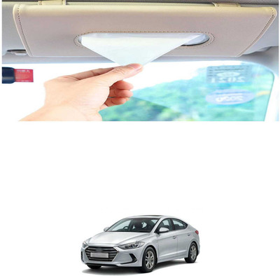 PRTEK Beige Car Tissue Holder Napkin for Sun Visor and Backseat – Universal Fit B9 Vehicle Tissue Dispenser(Beige)