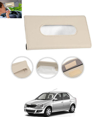 MATIES New Excellent Bright Color Beige Rectangle Shape Tissue Box For-179 Vehicle Tissue Dispenser(Beige)