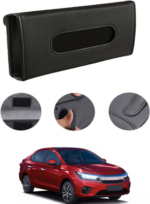 MATIES Rectangle Shape Fancy Design Tissue Dispencer For Car-58 Vehicle Tissue Dispenser(Black)