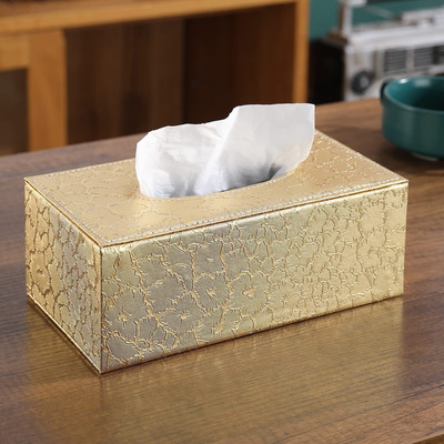HOKiPO TSU-BOX-D3-AR4081 Vehicle Tissue Dispenser(Gold)